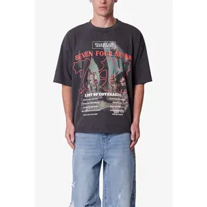 mnml 747 Printed Tee - Washed Black