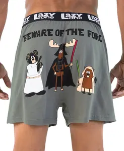 LazyOne | Beware of the Force Men's Funny Boxer - Funny Animal Boxers, Novelty Boxer Shorts, Humorous Underwear, Gag Gifts for Men