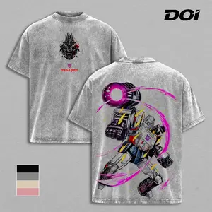 Megatron Decepticon Fusion Cannon Battle Artwork – Mineral Wash Graphic Tee, Premium Heavy Cotton Movie Shirt, Cotton Unisex Graphic T-Shirt, Double-Sided Cyberpunk Mecha Streetwear Design, Trendy T-Shirts, Men’s T Shirts, Movie Lover Gift