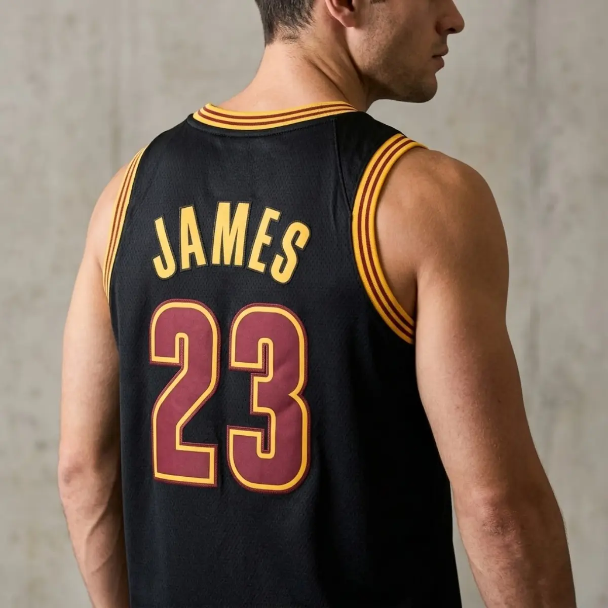 Men's Retro Basketball Jersey - James #23 Black Edition | Classic Sportswear & Streetwear Tank Top