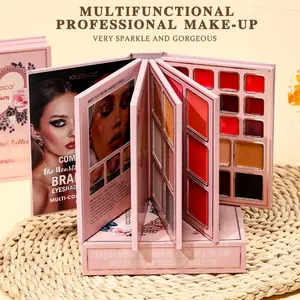 IGOODCO 5-Page Compact Eyeshadow Palette - 78 Highly Pigmented Shades Including Glossy, Matte, Glitter Shimmer Finishes - Professional Cosmetic Pigment Makeup Palette