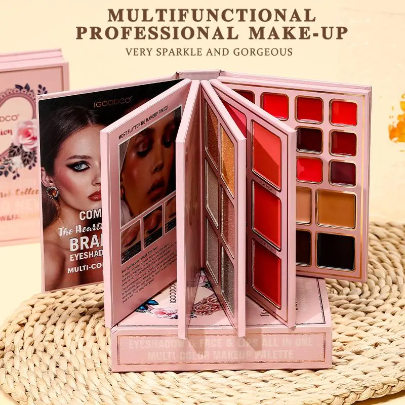 IGOODCO 5-Page Compact Eyeshadow Palette - 78 Highly Pigmented Shades Including Glossy, Matte, Glitter Shimmer Finishes - Professional Cosmetic Pigment Makeup Palette,summerwins