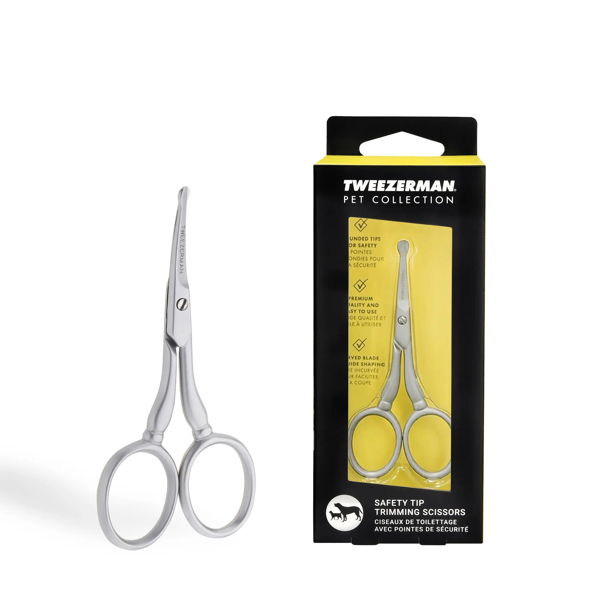 Tweezerman Pet Safety Tip Trimming Scissors Tweezerman Pet Safety Tip Trimming Scissors