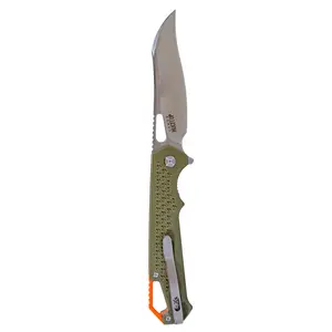 MUCTAC Ceros Folding Knife D2 Steel 3.8" Blade OD Green G10 Liner Lock EDC