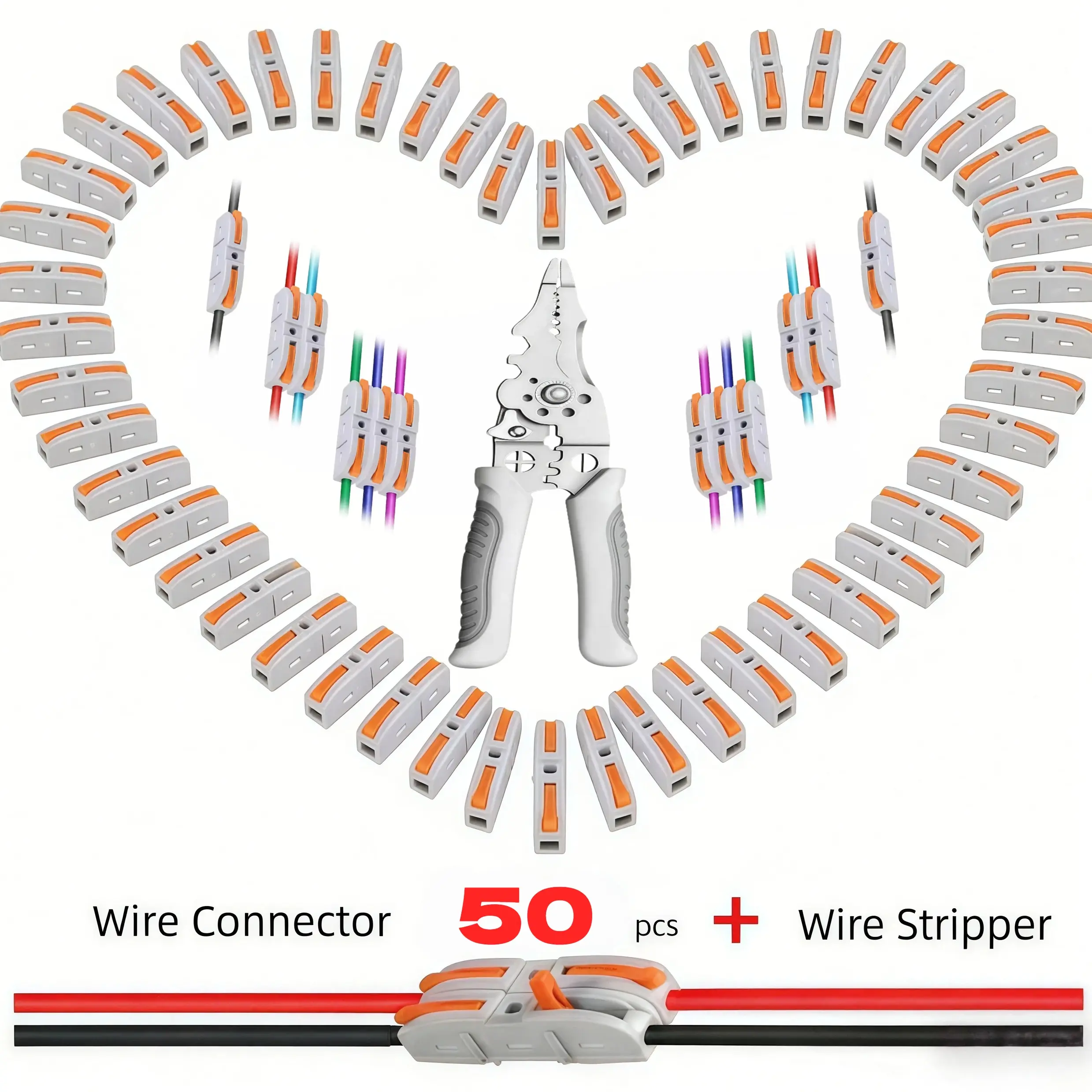 50pcs+Wire Stripper