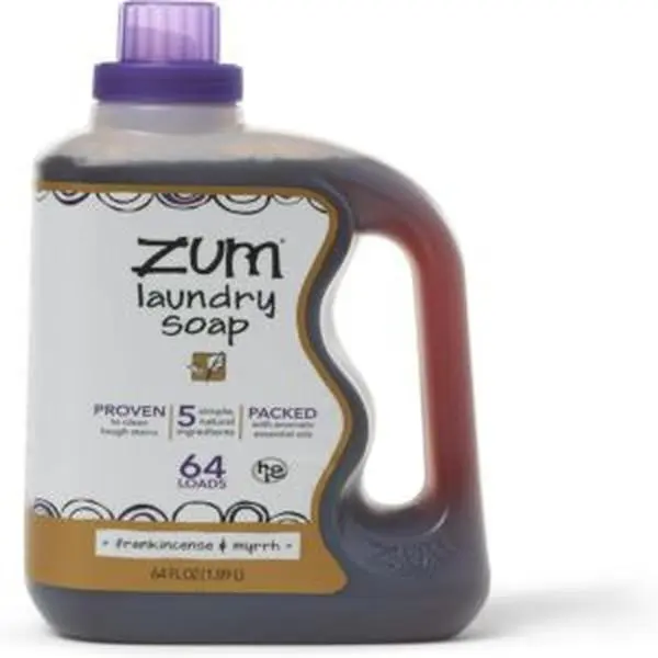 Indigo Wild Plant-Based Concentrated Liquid Laundry Soap, 64 fl oz - Woody Frankincense & Myrrh Scent, Cruelty-Free, Vegetarian, Low Sudsing, Gentle Grimebusting Formula with Baking Soda, Essential Oils, Saponified Coconut Oil, Natural Ingredients