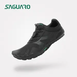 Saguaro Vitality III - Men's and Women's Khkai/Black/Yellow Barefoot Shoes Flat Heel Ground zero contact Runner  Sneakers men sneakers Casual Comfortable Outdoorfun