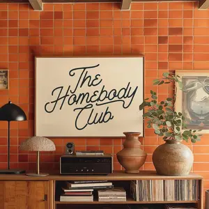 The Homebody Club Print Horizontal Wall Art Trendy Home Decor Landscape Poster Photo Room