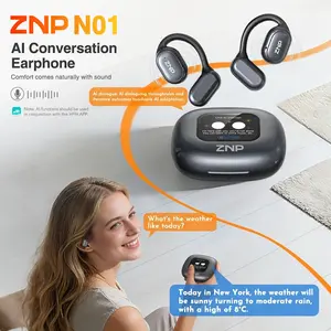 ZNP AI Earbuds for Conversational Chat Emotional Companionship & Portability Ideal for Social Interaction and Travel Gadget AI robot