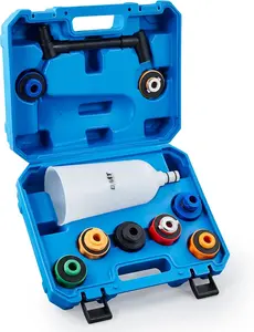 Orion Motor Tech Engine Oil Funnel Set, 2 qt Funnel for Automotive Use with Flexible Extension & 8 Adapters Compatible with Toyota Jeep Mazda Ford Dodge More, Spill Free Large Funnel for Oil Change, , Limited Time Deal #TikTokShopStockUp