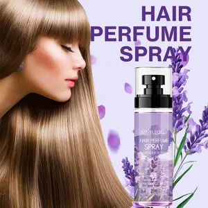 100ml lavender hair fragrance spray, Hair Mist, Lavender hair treatment, containing lavender, Aloe Vera and sodium hyaluronate, can keep fragrance for a long time, reduce hair Frizz, improve hair luster, suitable for both men and women, Haircare