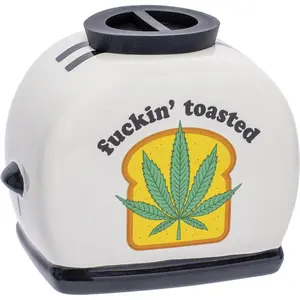 FUJIMA 5.5" FUCKIN TOASTED CERAMIC STASH JAR (LSJ12)