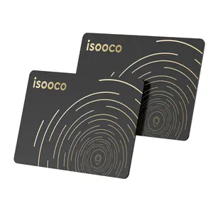 ISOOCO 2-Pack MFi Certified Travel Finder Card – Ultra-Slim GPS Tracker for Luggage, Wallet and Backpacks with IP67 waterproof design and accurate Apple Find My tracking.