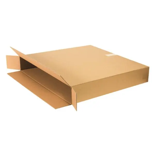 Box Partners 30530FOL Cardboard Rectangular Side Loading Storage Boxes, Full Overlap Flaps, Open Ends, 30x5x30", 10 Count