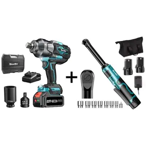 Seesii WH1000 Impact Wrench + 3/8" Ratchet Wrench