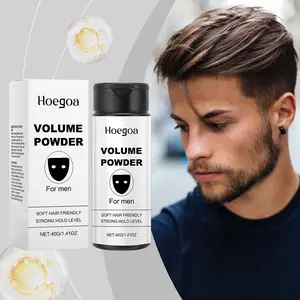 Hoegoa Volumizing Hair Powder, Invisible Root Concealer, Natural Matte Finish, Oil Control, Portable Touch-Up, 40g, for Fine and Flat Hair