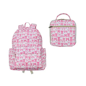 Kid Backpack, Cute Pink Bow-Adorned Kids' School Daypack - Lightweight, Compact, Perfect Size, Great Gift Idea - Fashion-Forward Girls' Bag, Backpack for College
