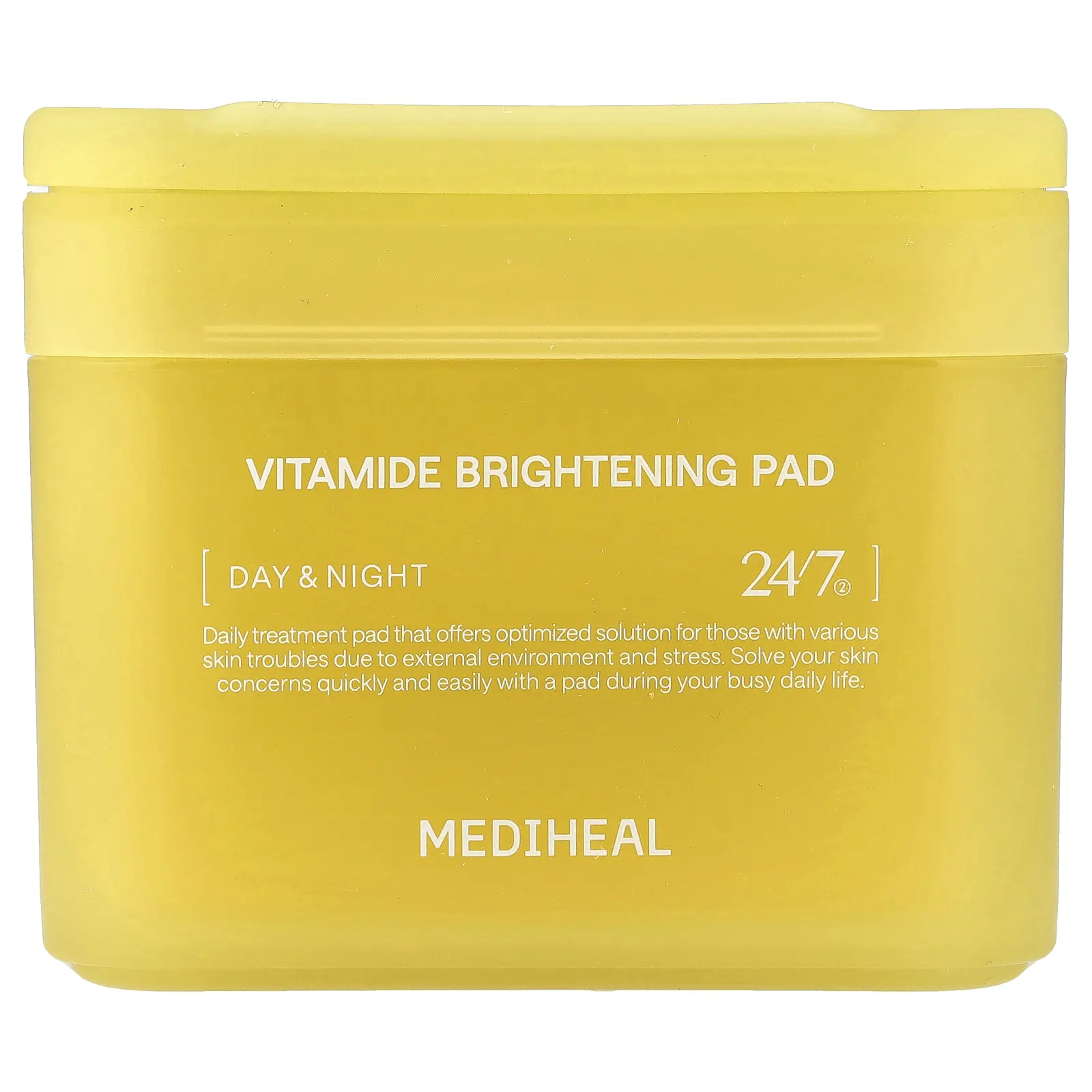 MEDIHEAL Vitamide Brightening Pad, Day & Night, 100 Pads, 6.08 fl oz (180 ml)