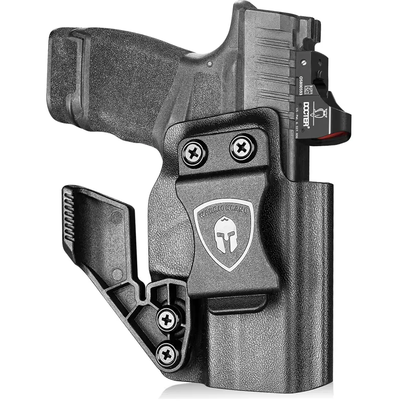 WARRIORLAND Kydex IWB Holster for Springfield Hellcat & Hellcat Pro, Right Hand Concealed Carry with Optic Cut, Open Muzzle, and Adjustable Cant for Hunting, Hunt Gear Accessories