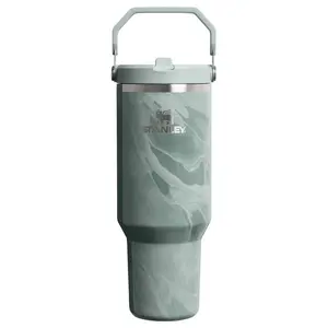 Stanley 40 oz Stainless Steel Ice Flow Flip Straw Tumbler Agate Calacatta Stanley 40 oz Stainless Steel Ice Flow Flip Straw Tumbler Agate Calacatta