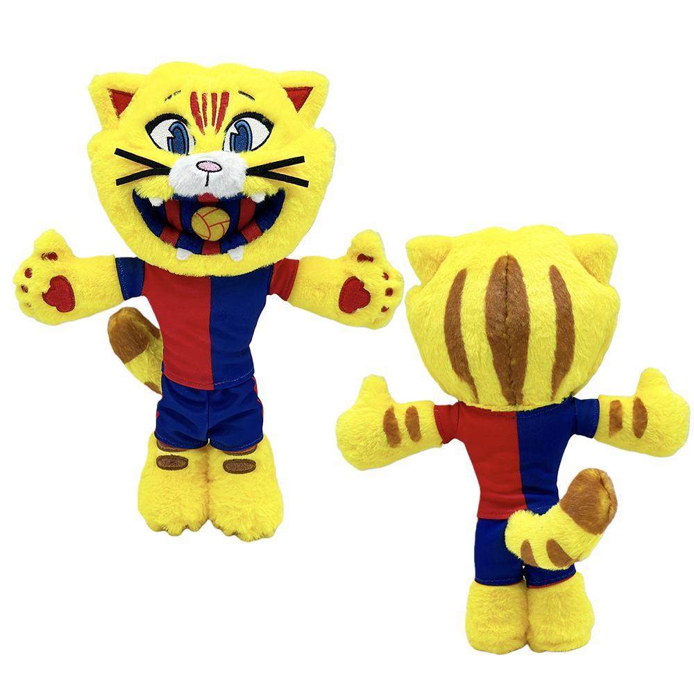 2 Pcs Cartoon Football Mascot Cat Plush Doll Plushies Collection Stuffed Toys Bedroom Decor Kids Boys Girls Birthday Gifts #HHV