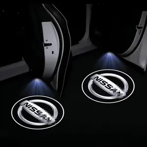 2pcs LED Car Door Welcome Lights, Compatible with Nissan Teana/Altima Coupe/Sedan/Maxima/Quest/Titan/Pathfinder/Armada Door Projection Laser Lights Ambient Lighting Upgrades