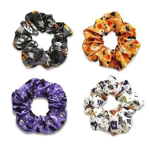 Halloween Hair Ties, halloween Hair Accessories, Halloween Scrunchies, Hair Tie, Hair Scrunchies, 4pcs