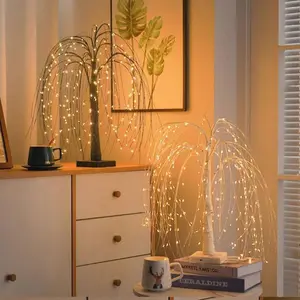 Halloween Willow Tree Lights, LED Halloween Tree Light Decorations Indoor Outdoor Artificial Ghost Branches Trees Spooky