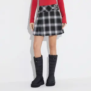 Women's Mini Skirt - Wild Fable Black/White Plaid 0