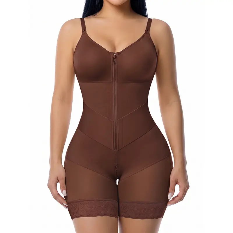 YIANNA #Livestream V-Shaped Shapewear Moldeadoras Faja for Women Tummy Control  with Zipper Closure