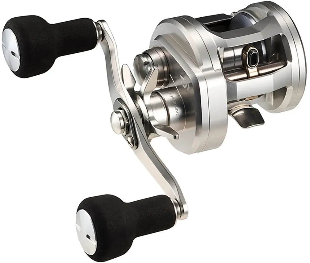 Daiwa Ryoga 150 Round Baitcasting Reel, Brushed Alum., Hyper Drive, Left/Right