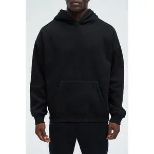 Tyson Oversized Heavyweight Hoodie - Black