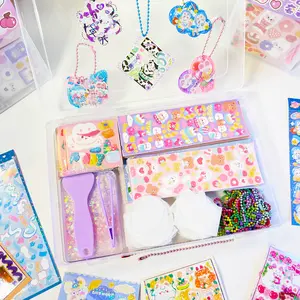 DIY Key Chain GUKA Plates Stickers - Easily Create Unique Designs for Your Personal Belongings