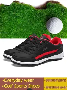 Men's Lightweight Golf Shoes, Breathable Waterproof Anti-Slip Outdoor Sports Sneakers, Size 38-48, Casual Comfort Footwear