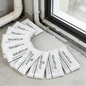 Sealantclay 10-Count Waterproof Sealant Putty Quick-Drying Instant Adhesive Mold-Resistant Paintable Filler for Wall Holes Pipe Connections AC Gaps Window Sills Kitchen Counter Cracks & Household Leaks Cleaning
