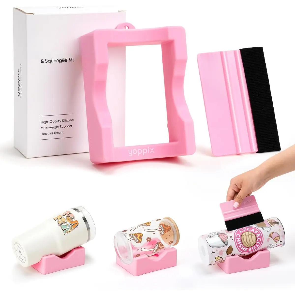 Cup Cradle, Cup Cradle for Tumblers for Apply UV DTF Decals/Apply Vinyl Decals/Sublimating Tumblers, Hanging Storage for DIY Your Craft