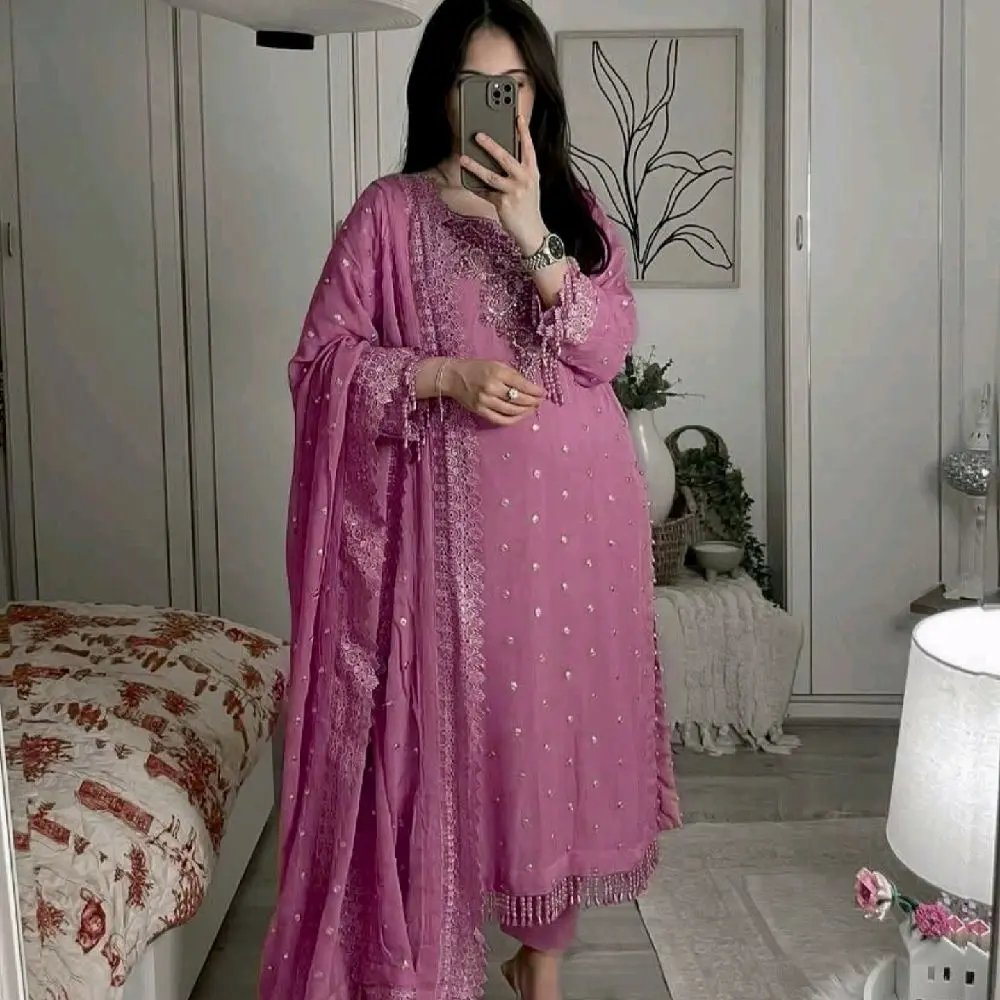 3-Piece Salwar Kameez for Women, Traditional South Asian Ethnic Wear, Casual & Festive Occasions Outfit