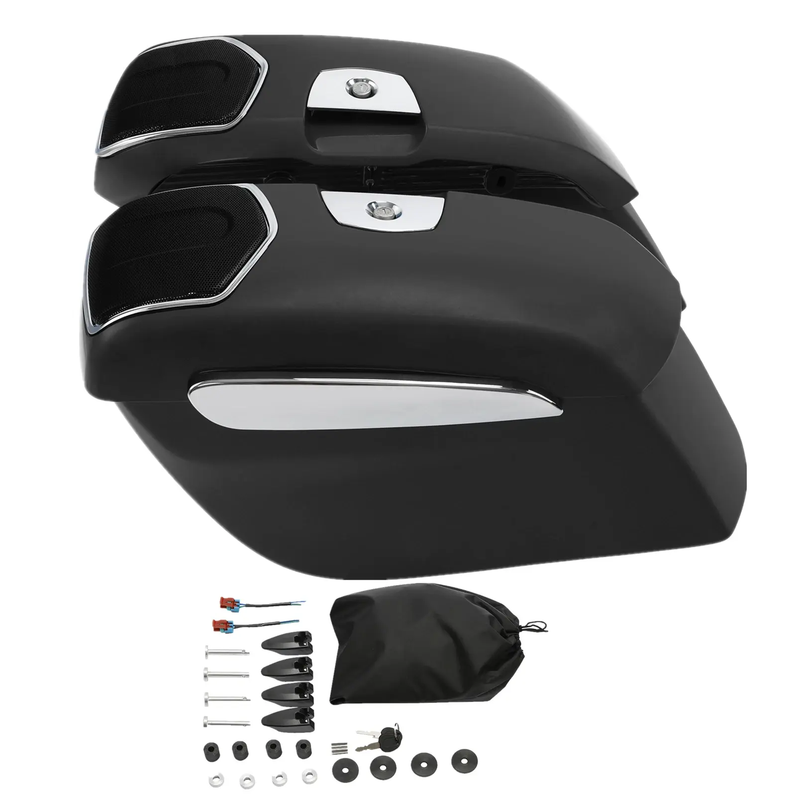 TCMT Saddlebags Speaker Cutout Fit For Indian Chieftain Dark Horse 2019-2024