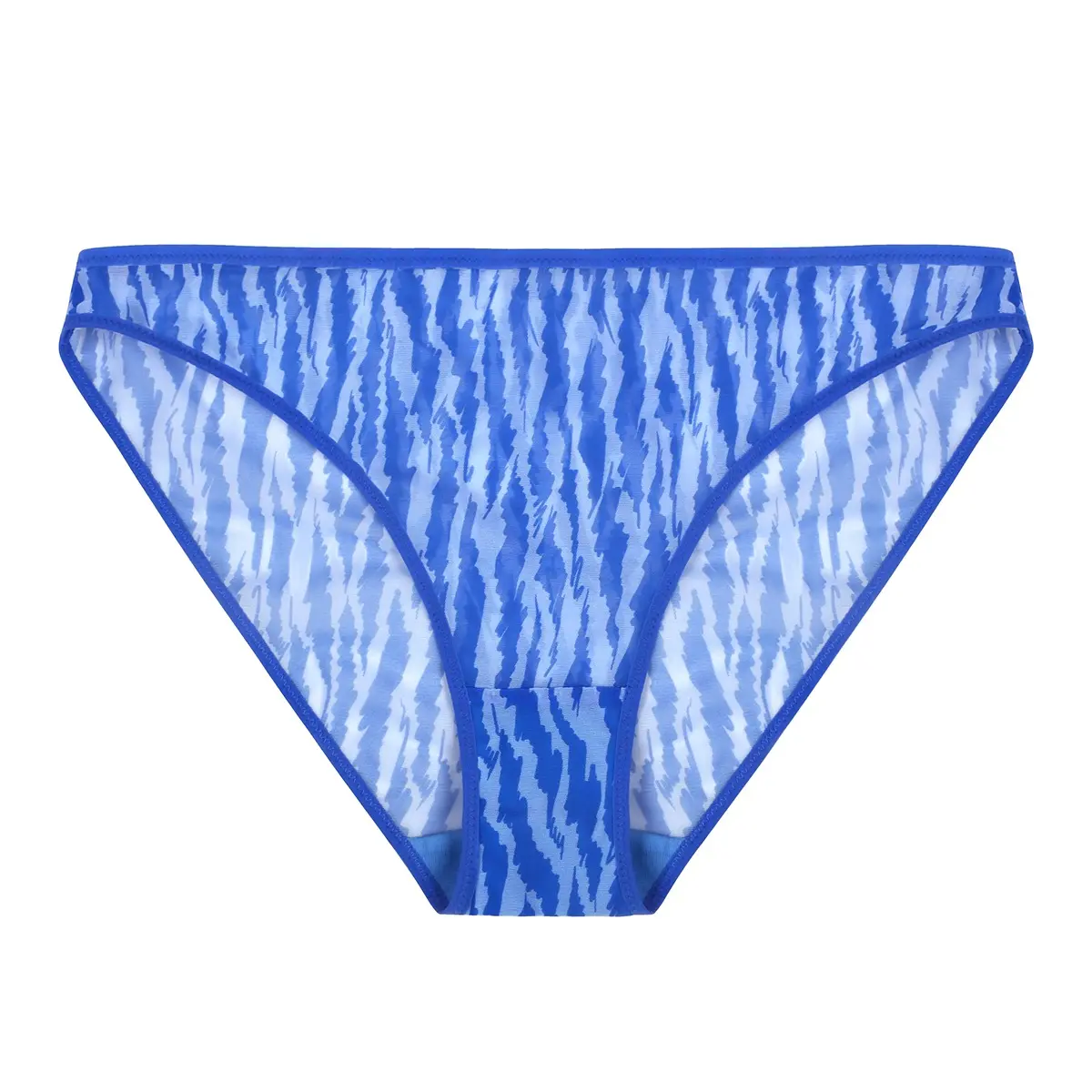 HSIA Zebra Wild Sexy Sheer Mesh Panty Mid Rise Bikini Briefs For Women Soft Breathable Half Coverage Underwear Stretch Waistband Stay In Place Panties