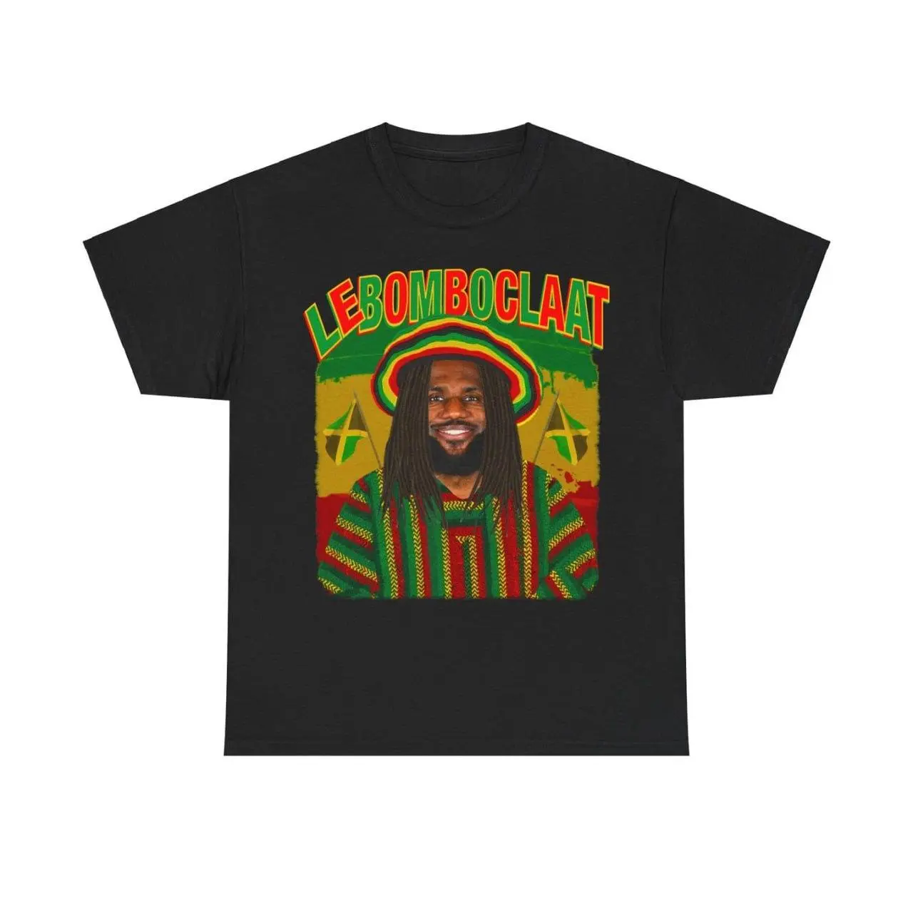 Men's Short-Sleeve T-Shirt, Round Neck Funny "Lebomboclaat" Meme Graphic Top, Nigerian Gen Z Tea Themed Streetwear, Casual Everyday Summer Wear, Shortsleeve, Tshirt