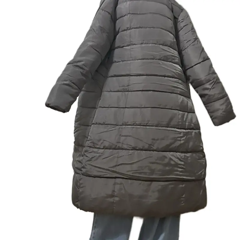 Women's New Winter Beige Long Down Cotton Parka – Over-Knee, Loose, Fur Collar Hooded (Windproof, Water-Resistant, Multiple Pockets) Coats Womenswear Jacket Tops