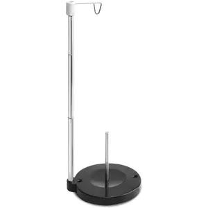 Adjustable Cone Thread Stand Spool Holder for Sewing Machine Embroidery Quilting Serger Machines, Single Thread Stand for Smoother Feed, Large Spool Holder with Steady Heavy Plastic Base