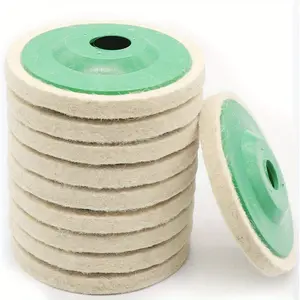 6pcs High-Density Wool Felt Polishing Buffing Wheel Set - Compatible with Rotary Tools - Fabric Construction for Precision Finishing - Ideal for Metal, Glass, and Wood, Rotary Tool Accessories | Precision Finishing Pads | Durable Buffing Wheels