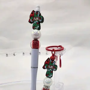 FAITH Keychain Purse Charm Beaded Pen Set—cute, unique, and ready to gift!