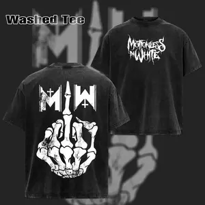 Women's Retro Motionless in White Graphic T-Shirt - Style, Rock Band, Casual Comfort Cotton Fabric, Streetwear Top for Music Lovers