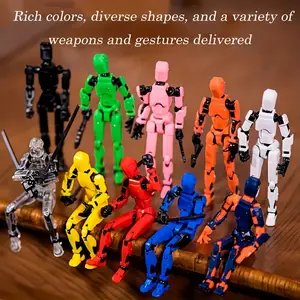 Full Body Joint-Movable Realistic Multi Jointed Action Figure Doll, 3D Printed Toy Dummy Doll, DIY Full-Body Stress Relief Tool, Interactive Collectible Model, Articulated Fidget Figurines
