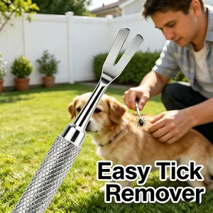 Stainless Steel Pet Grooming Kit, Flea Remover Comb Practical Tool Set, Portable Washable Grooming Supplies for Long Short Haired Dogs Cats, Perfect for Home Outdoor Daily Pet Care Use