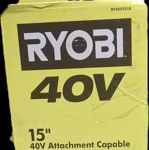 Ryobi 40V 15" Attachment Capable String Trimmer Expand It Tool Only RY40ST01B for Enhanced Gardening & Landscaping Efficiency