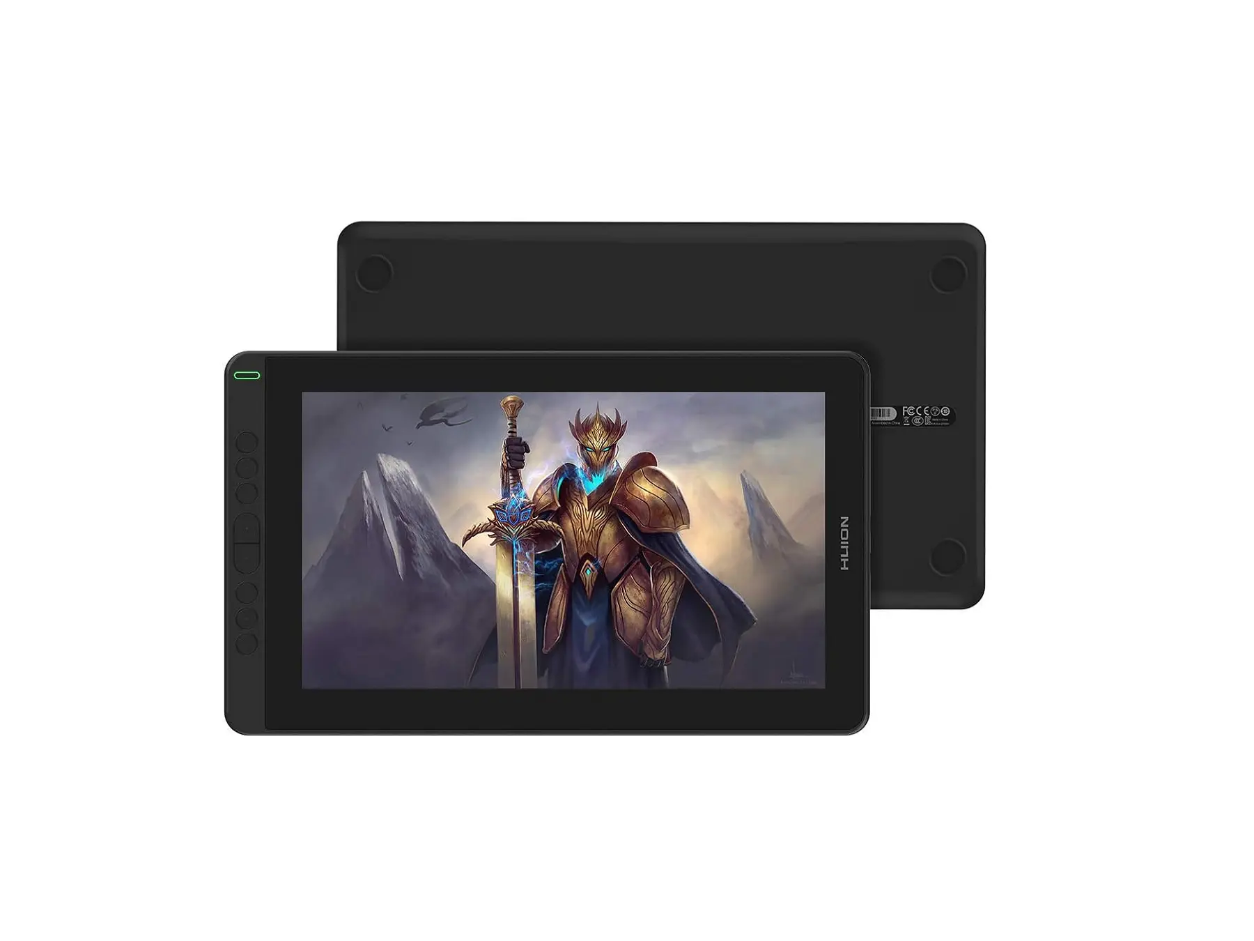 HUION Kamvas 13 Digital Writing Tablet Monitor - 120% srgb, 178° Viewing Angle, 8 Programmable Press Keys, 3-in-1 Cable, 1 Digital Pen, Pen Holder, Full Lamination Screen, 266PPS, Type-C Cables, Android Compatible 11.8Mm Education Device for Creativity