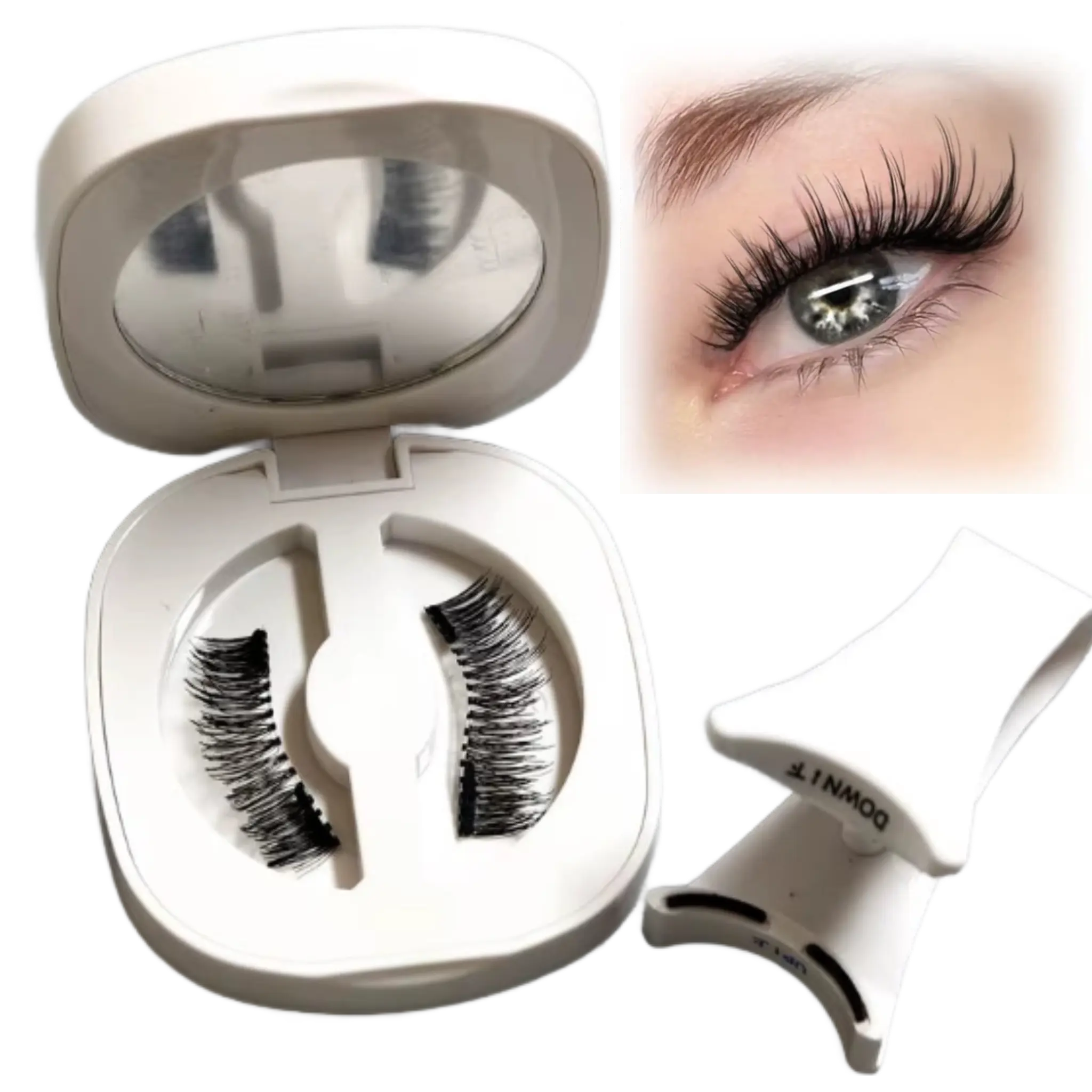 LuxeLashes Magnetic Eyelashes without Eyeliner Reusable Magnetic Eyeashes with Applicator No Glue Needed Magnetic Lashes Kit Cat Eye Magnetic Eyelashes Natural Look by LuxeLashes